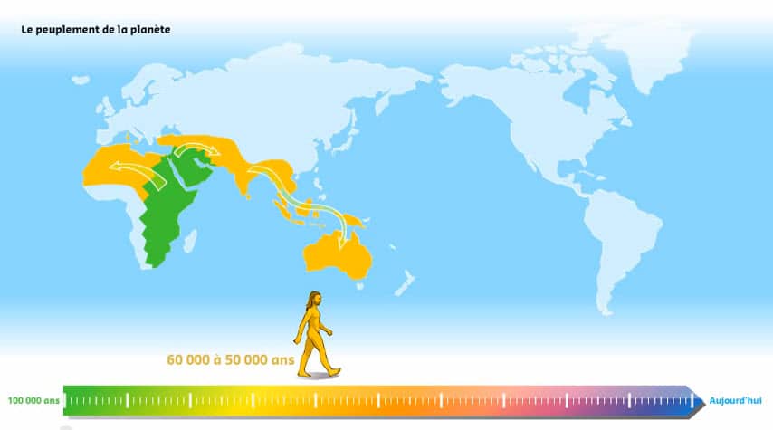 Le peuplement de la planète